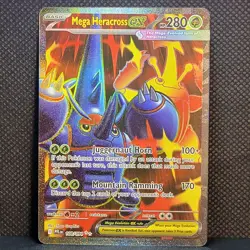 Mega Heracross ex 108/094 - Phantasmal Flames PFL - Ultra Rare Holo Pokemon Card - Image 1