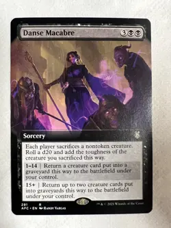 Danse Macabre (Extended Art, Non-Foil) MTG Commander AFR #291 NM - Image 1
