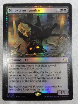 Magic the Gathering: Nine-Lives Familiar Foundations Foil Prerelease Promo - Image 1