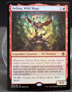🎲 Delina, Wild Mage #138 | Foil | AFR | NM | MTG Legendary Red EDH Elf 🎲 - Image 1