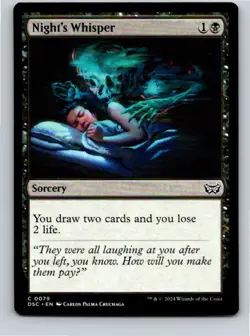 Magic the Gathering Night's Whisper Duskmourn: House of Horror Commander MTG - Image 1
