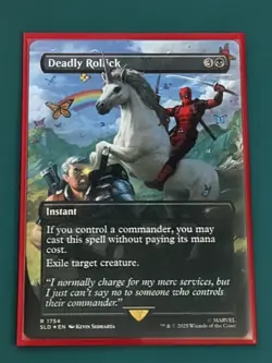 Deadly Rollick (Rainbow Foil) - Secret Lair: Deadpool - Near Mint + Bonus! - Image 1