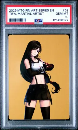 2025 MAGIC: THE GATHERING FINAL FANTASY ART SERIES TIFA, MARTIAL ARTIST PSA 10 - Image 1