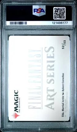 2025 MAGIC: THE GATHERING FINAL FANTASY ART SERIES TIFA, MARTIAL ARTIST PSA 10 - Image 2