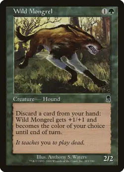 4x Wild Mongrel - LP - Odyssey Block - SPARROW MAGIC mtg - Image 1