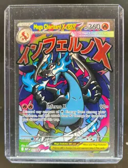 2025 Pokemon MEP Black Star Promos Mega Charizard X ex #023 - Image 1