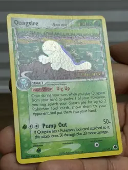 Pokemon Card - Quagsire Dragon Frontiers 21/101 Rare Reverse Holo Stamped - Image 4