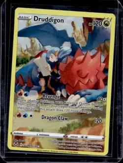 2022 Pokemon SWSH Silver Tempest Druddigon Trainer Gallery Holo #TG09/TG30 - Image 1