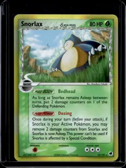 2006 Pokemon EX Dragon Frontiers Snorlax Holo #10/101 - Image 1