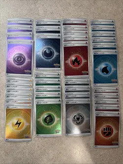 Lot of 38 Japanese Pokemon Go TCG Holo Energy Cards NM Bulk - Image 1