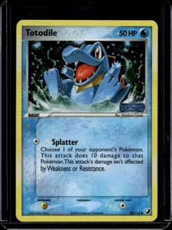 2005 Pokemon EX Unseen Forces Totodile #78/115 - Image 1