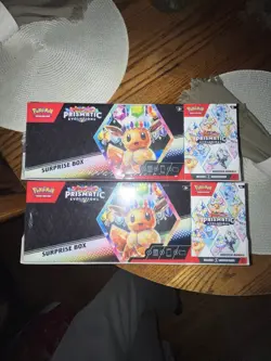 Pokemon Prismatic Evolutions Surprise Box + Booster Bundle Sams Club Sealed (2) - Image 1