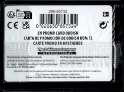 2023-25 Pokemon SV Black Star Promos - SVP EN Oddish #102 - Image 2