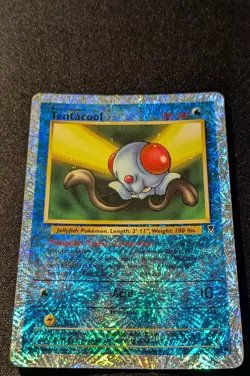 Pokemon LEGENDARY COLLECTION - #96/110 Tentacool - Reverse Holo - ENG - Damaged - Image 4