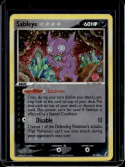 2006 Pokemon EX Crystal Guardians Sableye Holo #10/100 - Image 1