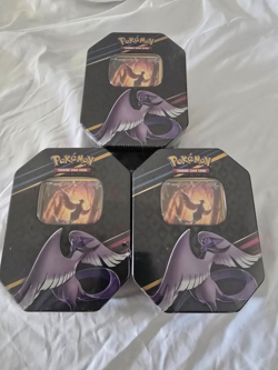 3 TCG Pokemon Game Galarian Articuno Crown Zenith Tin Pokemon SEALED - Image 1