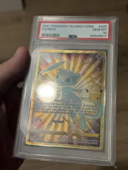 Pokemon Mew Full Art Secret Rare Holo 025/025 Celebrations PSA 10 - Image 3