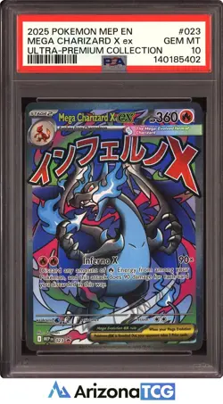 Pokemon 2025 Mega Charizard X ex 023 Ultra-Premium Collection GEM MINT PSA 10 - Image 1
