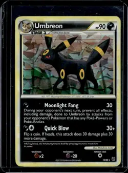 2010 Pokemon HeartGold & SoulSilver Undaunted Umbreon Promos Holo #10/90 - Image 1