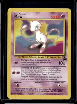1999 Pokemon Wizards Black Star Promos Mew #8 - Image 1