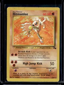 1999 Pokemon Fossil Hitmonlee #22/62 - Image 1