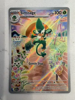 Simisage 090/086 Illustration Rare IR Holo English Black Bolt Pokemon TCG NM - Image 1