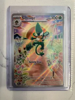 Simisage 090/086 Illustration Rare IR Holo English Black Bolt Pokemon TCG NM - Image 3