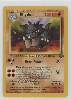 Rhydon Pokemon Jungle #45 1999 - Image 1
