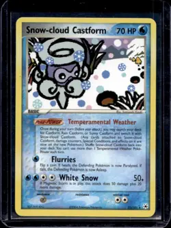 2004 Pokemon EX Hidden Legends Snow-cloud Castform #25/101 - Image 1