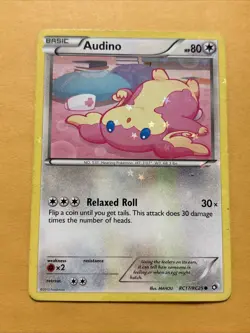 Pokemon Card Audino RC17/RC25 Radiant Collection Rev Holo HP - Image 1