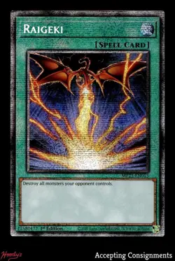 2025 Yu-Gi-Oh! TCG Mega Pack 1st Edition #MP25EN015 Raigeki STAR - Image 1