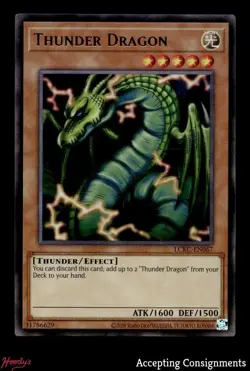 2025 Yu-Gi-Oh! TCG Legendary Collection Kaiba Mega #LCKCEN067 Thunder Dragon UR - Image 1