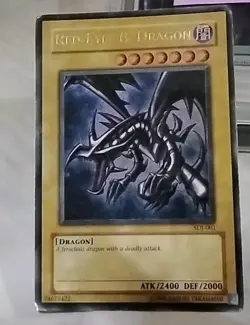 PL Yugioh Red-Eyes Black Dragon SDJ-001 1st Edition Holo Rare Yu-Gi-Oh! - Image 1
