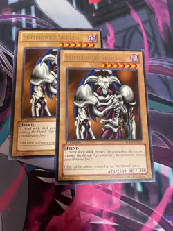 YUGIOH - SUMMONED SKULL X2 - RARE - LCJW - 1ST ED - NM - Image 1