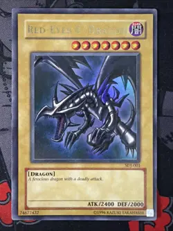 Red-Eyes B. Dragon SDJ-001 Unlimited Ultra Rare LP - Image 2