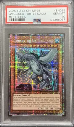 2025 PSA 10 YUGIOH MP25 STARLIGHT RARE GAMECIEL THE SEA TURTLE KAIJU 💎 - Image 1