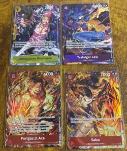Sabo, Ace, Law, Rosinante (Illustration Box Vol.5 &6) One Piece Promo Cards 2 - Image 1