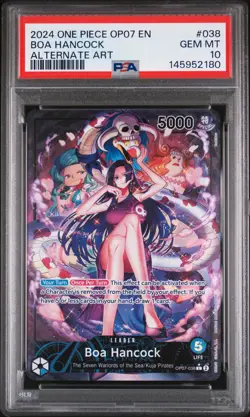 2024 ONE PIECE OP07-500 YEARS IN THE FUTURE ALTERNATE ART BOA HANCOCK PSA 10 - Image 1