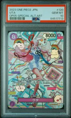 One Piece Uta 2023 JPN OP05 Awakening of the New Era #120 Special ALT ART PSA 10 - Image 1