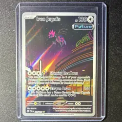 Pokemon Iron Jugulis Illustration Rare Holo SV04 Paradox Rift 216/182 Card - Image 1