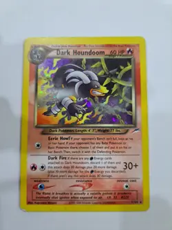 Pokemon Card Dark Houndoom Holo 007/113 Neo Destiny (LP) - Image 1