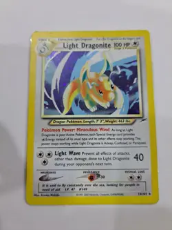 Pokemon Card Light Dragonite Holo 14/105 (LP) Excellent Condition - Image 1