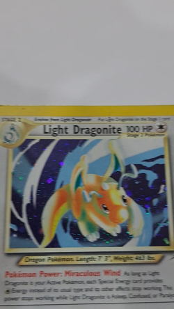 Pokemon Card Light Dragonite Holo 14/105 (LP) Excellent Condition - Image 2
