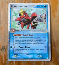 Pokemon TCG Crawdaunt EX Whirl Holo Rare Card 99/110 Holon Phantoms (LP) - Image 1