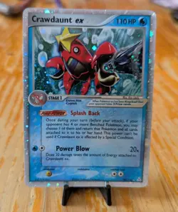 Pokemon TCG Crawdaunt EX Whirl Holo Rare Card 99/110 Holon Phantoms (LP) - Image 2