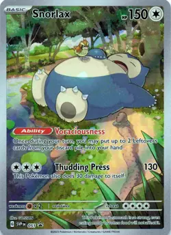 Snorlax 051 Sv: Scarlet & Violet Promo Cards Holo - Image 1