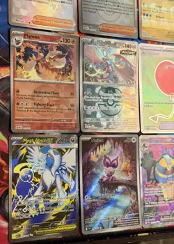 Pokemon 17 Card Lot - Illustration Rares Masterball Pokeball Full Art and ex!!!! - Image 3
