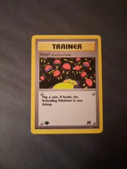 Pokemon Card Sleep 79/82 1st Edition Team Rocket - Image 1