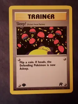 Pokemon Card Sleep 79/82 1st Edition Team Rocket - Image 4