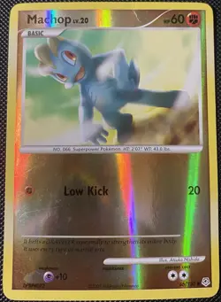 Machop 86/130 Diamond and Pearl Reverse Holo - Pokemon Card - Image 1
